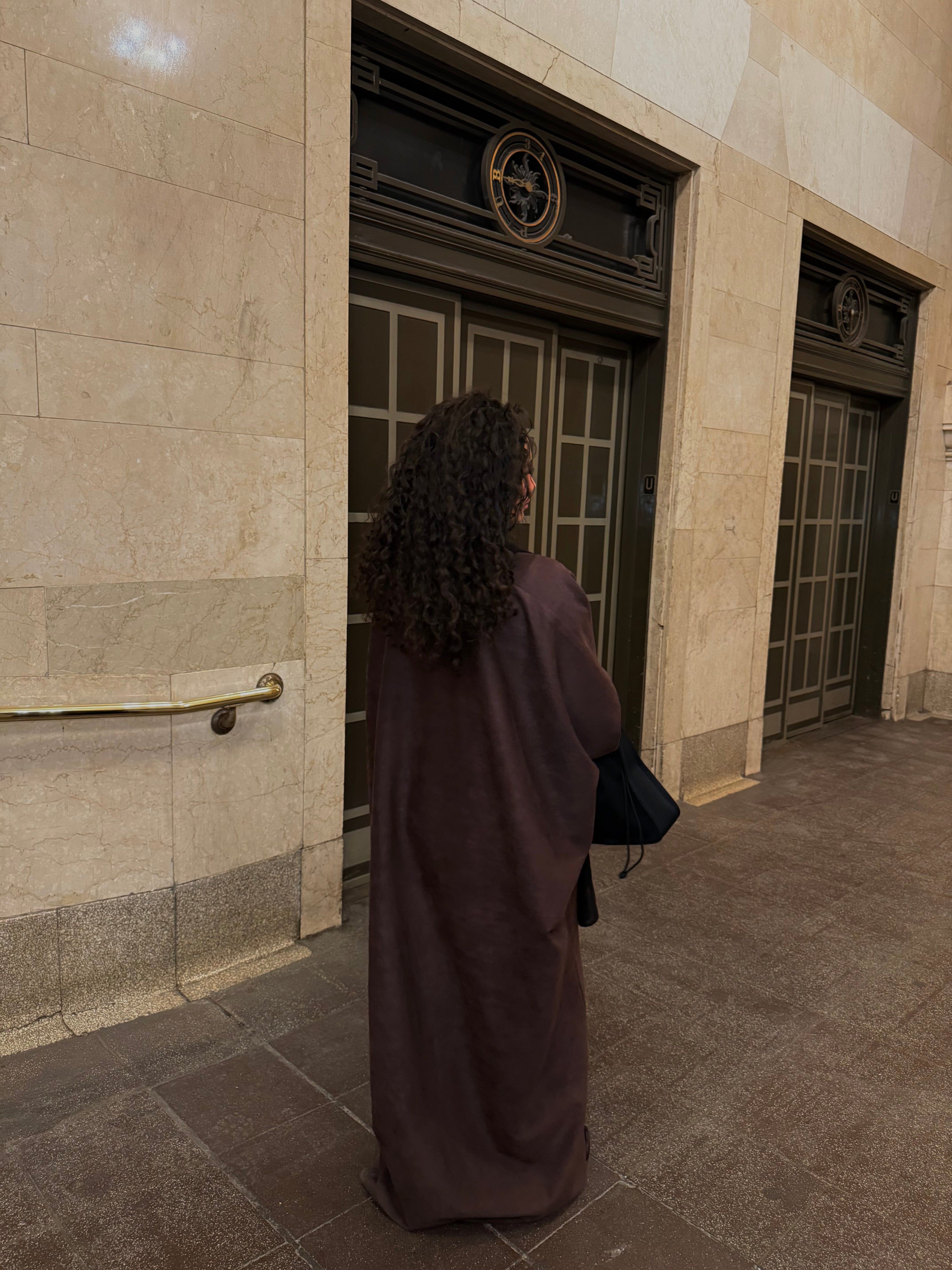 Brown Chamois Abaya