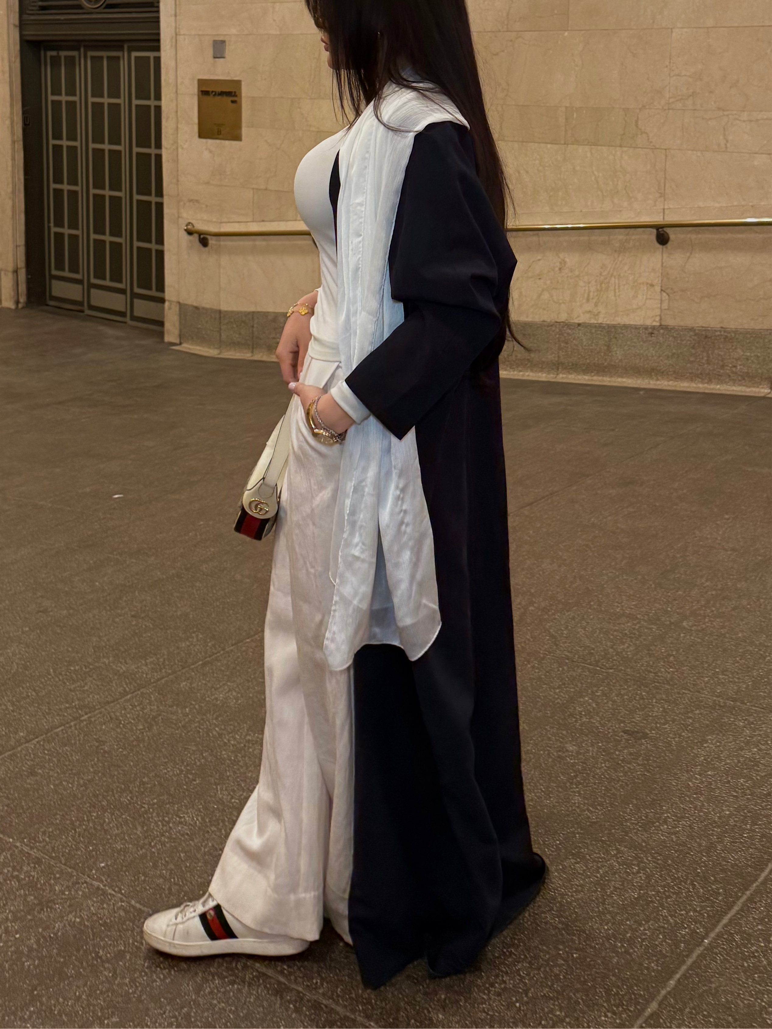 Blue Chamois Abaya
